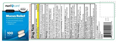 Pl0208-00 Nc-mucus Relief-100ct (Pl0208 00 Nc Mucus Relief 100ct)